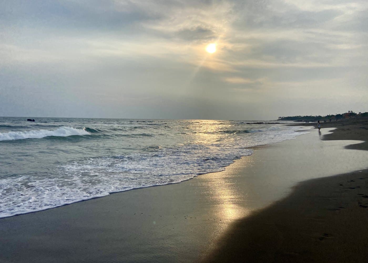 Pererenan beach in Bali at sunset